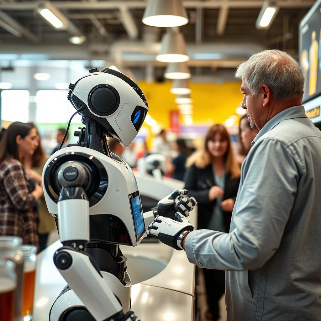 yapay zekalı insansı robot, AI destekli robot barista, Richtech Robotics, robotik hizmet çözümleri, robot ile otomasyon, restoran teknolojileri

